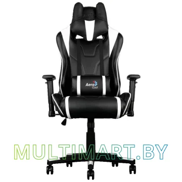 Кресло компьютерное AeroCool AC220 AIR (черный/белый) картинка 2